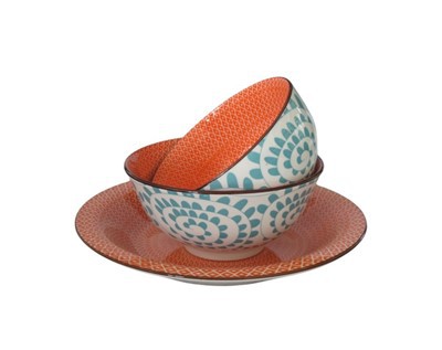 Txhua Tus Tsim 3pc Glazed Noj hmo Teeb