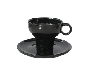 Ceramic Tea Mug Thiab Saucer