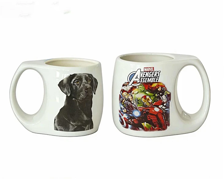 Curved Belly With Handle Ceramic Mug factory