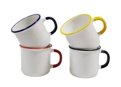 Xim ntug Ceramic Enamel Mug